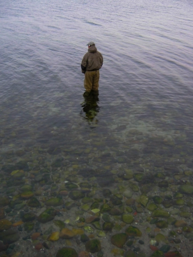 Shallow, clear, calm water Shallow, clear, calm water